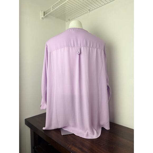 Torrid Harper 3/4 Sleeve Blouse Lavender Size 3X (22/24) - Picture 5 of 6